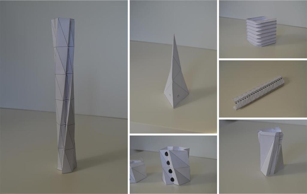Miután elvégeztem a 3D modelleket, csináltam egy széria papir makettet, hogy jobban