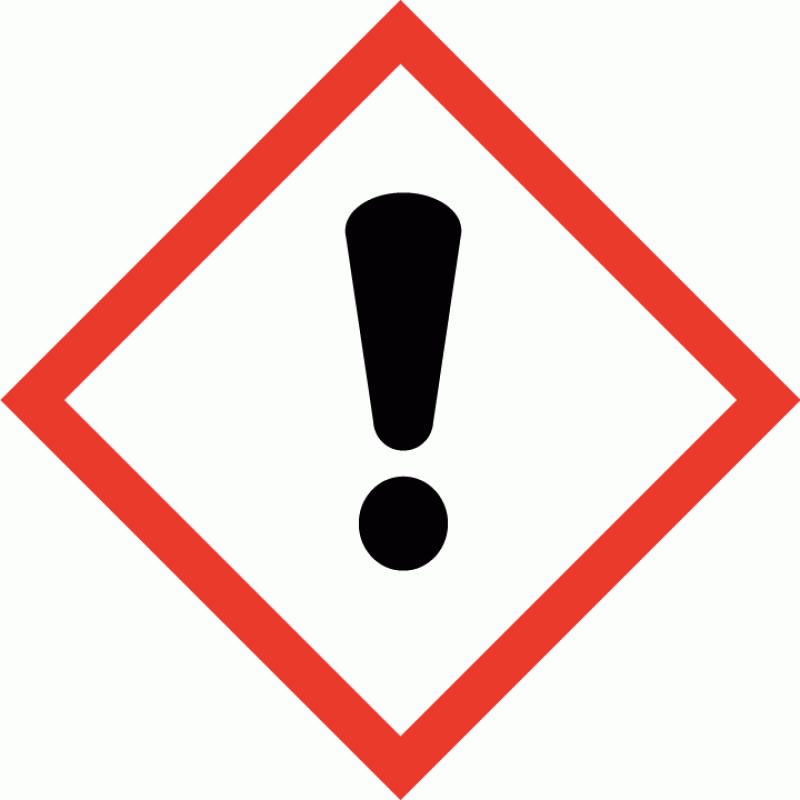 Piktogram Figyelmeztetés Figyelem Veszélyesség-a címkézés összetevőinek meghatározása 1-(2,3-epoxypropoxy)-2,2-bis[(2,3-epoxypropoxy)methyl]butane Figyelmeztető mondatok Óvintézkedésre vonatkozó