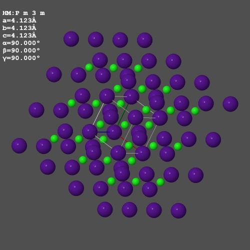 Az FCC (Face Centered Cubic) szerkezetű anyagokat úgy képzelhetjük el, hogy az atomok egy kocka 8 csúcsában helyezkednek el, továbbá a kocka minden oldallapjának közepén (face center) is van egy atom.