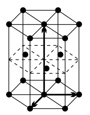 Másik lehetőség, hogy a harmadik sík atomjai a B sík által szabadon hagyott lyukak fölé kerülnek, ekkor az ABCABC sorrendet kapjuk. Az előző a.16.