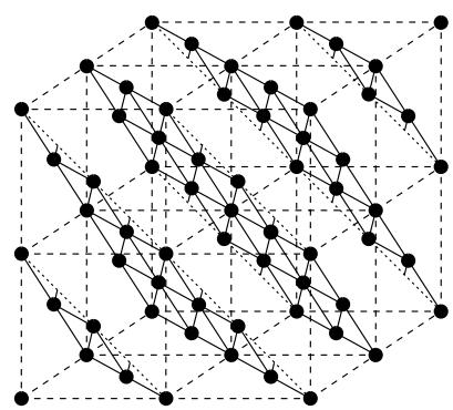 Rácsszerkezet Egyszerű kristályrendszerek.17. ábra Hatszöges síkok az FCC rácsban (Sólyom).4.3.