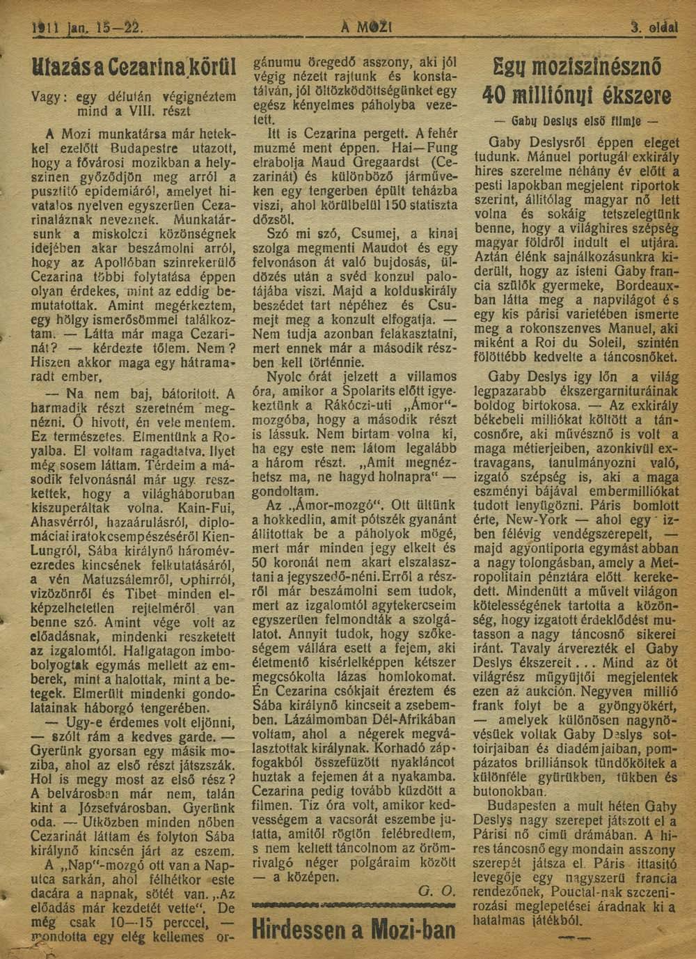 lílí jan, 15-21 Híazás a Cezarina körül Vagy: egy délután végignéztem mind a VIII. részt A Mozi munkatársa már hetekke!