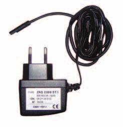 tápegység ADAPTER ZAS 230A/6ST.1 ADAPTER ZAS 230A/12A.1 ADAPTER ZAS 230A/12A.2 tartozékok biztonságos feszültségforrás műanyag doboz ZAS 230/6ST.1 bemenet: 230 V, 50 Hz kimenet: 6 V DC ZAS 230A/12A.