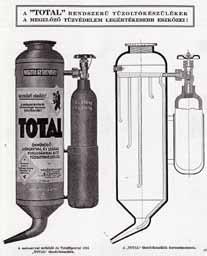 A Total tűzoltó készülék metszeti rajza és fotója (fotó: KKM) Habár elsősorban egy termék érdekében csapott hírverés (korszerűbb szóhasználattal élve pr-cikk), érdekes adalék az Esztergom és Vidéke