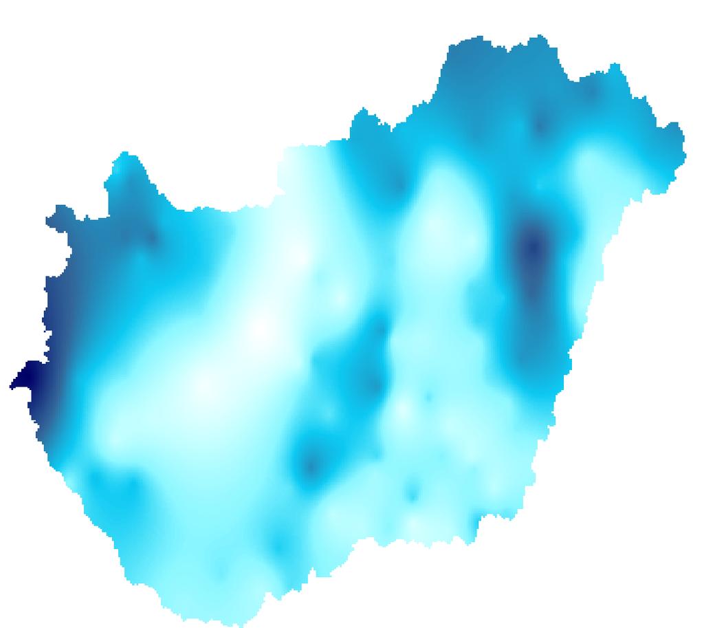 Az alábbi ábrán a 2011. január-november időszakban lehullott csapadék mennyiségének területi eloszlását szemléltetjük.