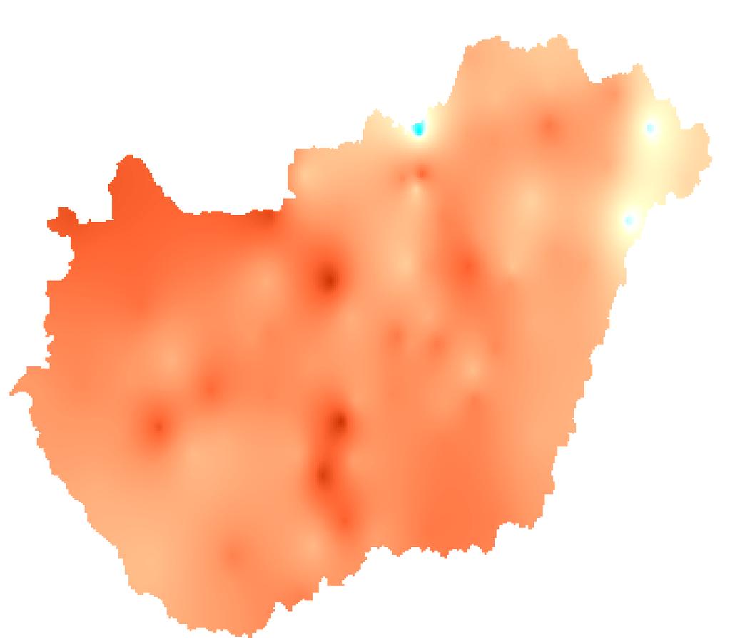 Léghőmérséklet A november havi középhőmérséklet -0,4 C (Zabar Vízműtelep) és 3,2 C (Budapest- Pestszentlőrinc, Soltszentimre) között alakult, az országos területi átlagérték 2,0 C volt, ami 2,0 C-kal