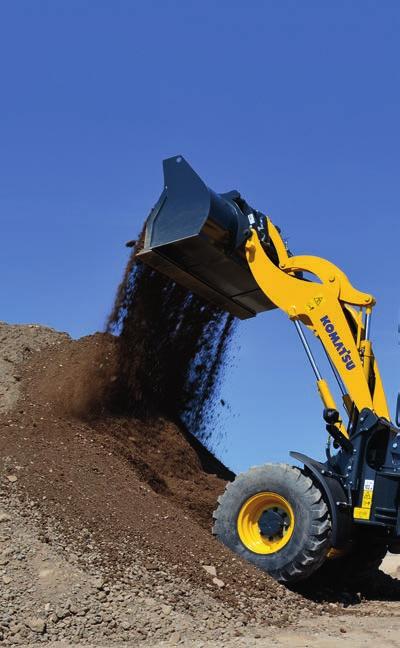 Kompakt homlokrakodók Bármilyen kezelő egyszerűen tud velük dolgozni, a Komatsu