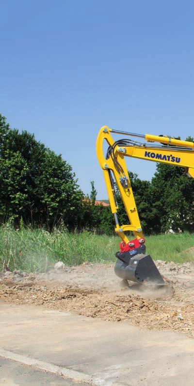 Minikotrók A legújabb Komatsu MR-5 minikotróknak számtalan