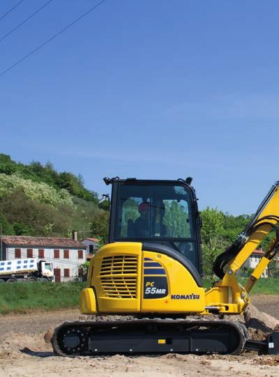 Minikotrók Felettébb sokoldalúak, a Komatsu minikotrói kompaktak, könnyűek és nagy teljesítményűek. Bárhol képesek a munkavégzésre, de a legjobban a szűk helyekkel boldogulnak.