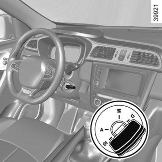 A MOTOR BEINDÍTÁSA, LEÁLLÍTÁSA: kulccsal rendelkező gépkocsi A motor beindítása Benzinmotoros típusok Indítózzon a gázpedál lenyomása nélkül; a motor beindulásakor engedje el a gyújtáskulcsot.