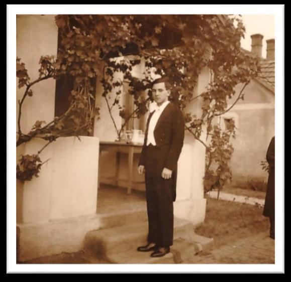 kép: A Zeneakadémiára készülő 18 éves Jeney Zoltán ruhaleltárja. 191 7.