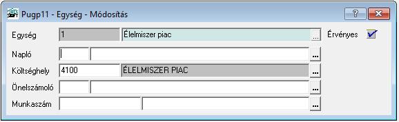 Piac modul A piac modul a pénzügyön (PUGS) belül található, a menüszalagon P Piac néven. A piacokat és minden hozzájuk tartozó adatot a P Piac/Törzsadatok menüpont alatt lehet felvinni.