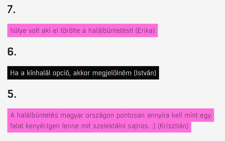 444: Íme a 10 legjobb érv a halálbüntetés mellett 7. hülye volt aki el törölte a halálbüntetést! (Erika) 6.