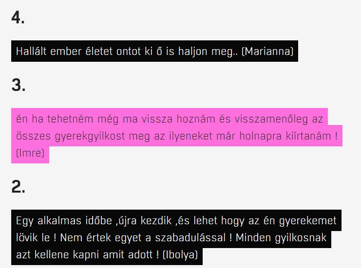 444: Íme a 10 legjobb érv a halálbüntetés mellett 4. Hallált ember életet ontot ki ő is haljon meg.. (Marianna) 3.