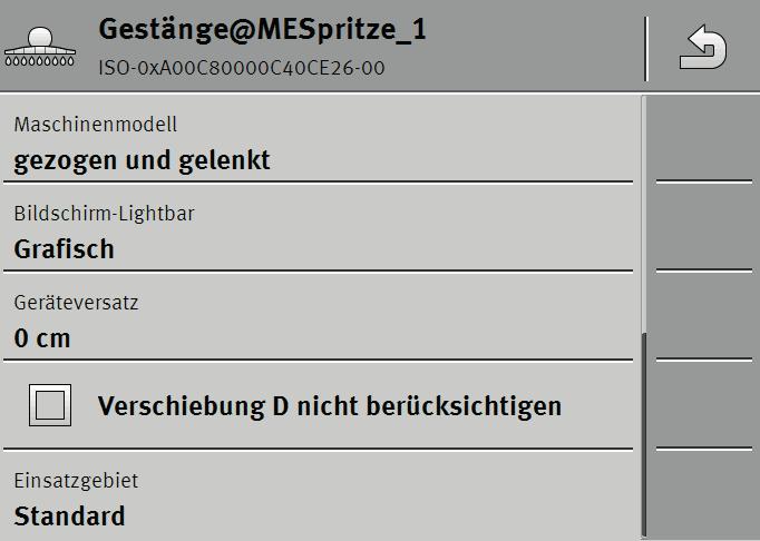 ¾SectionControl beállításai / terminál beállításai: