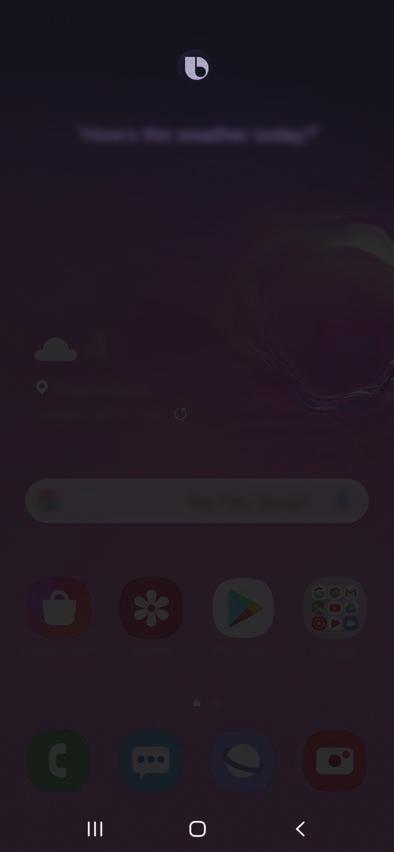 Alternatív megoldásként mondja azt, hogy Hi, Bixby, és amikor a készülék hangot ad ki, mondja el, amit szeretne.