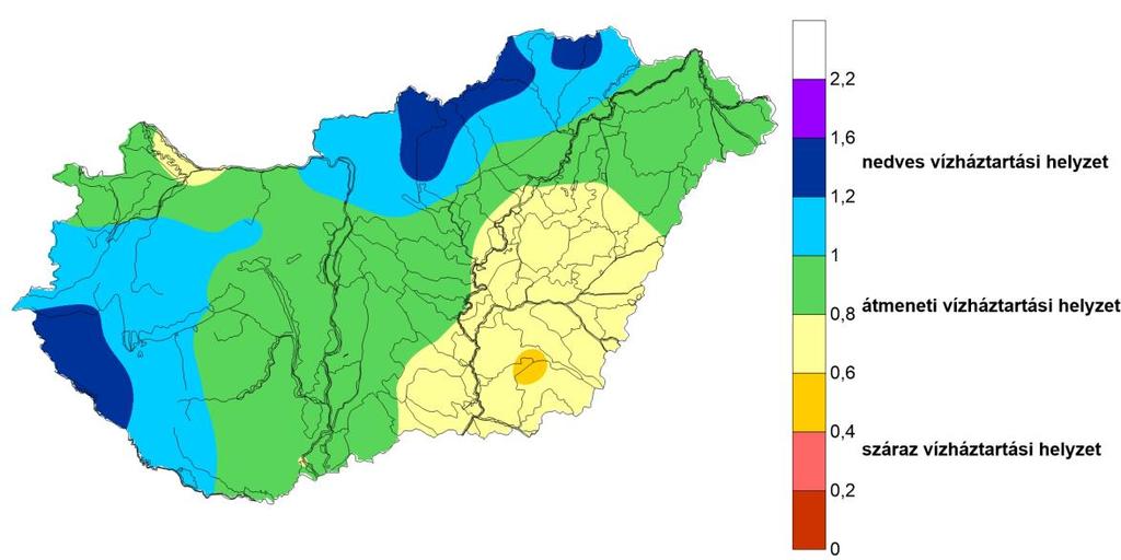 A januárra előrejelzett átlagosnál melegebb és szárazabb időjárás következtében a délkeleti országrészben száraz vízháztartási helyzet várható.
