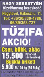 Tel: 06/20/954-9398 Színháznál eladó egy felújítandó, három szobás családi ház, 9.9 M Ftért. Tel: 06/70/450-5555 Szántóföldet, erdőt vásárolunk.