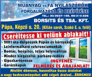 /fax: 89/511-411 Postacím: 8501 Pápa, Pf. 163.