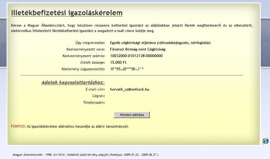 7. Ha először járunk itt, kaphatunk ActiveX figyelmeztető ablakokat, melyet Igen (Yes) gombbal hagyjunk jóvá. 8.