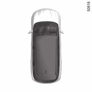Motor beindítása és leállítása: RENAULT kártyával rendelkező gépjármű (1/5) Szabad kéz üzemmódú indítás nyitott csomagtartó esetén Ebben az esetben a RENAULT kártya nem lehet a csomagtérben, nehogy