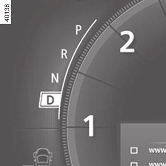 Automata sebességváltó (1/3) Vezetés automata üzemmódban 2 1 3 Tegye a kart 1 D állásba.