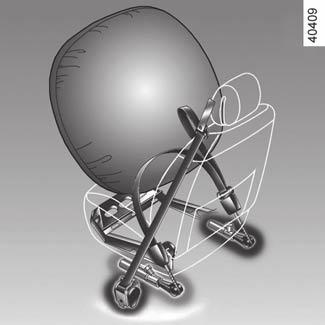 AZ ELSŐ BIZTONSÁGI ÖV KIEGÉSZÍTŐ BERENDEZÉSEI (3/4) Működési rendellenességek A gyújtás bekapcsolásakor a å visszajelzőlámpa kigyullad a kijelzőegységen, majd néhány másodperc múlva kialszik.