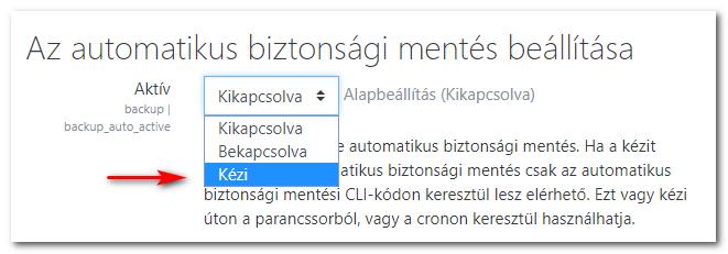 Automatikus mentés parancssorból admin/cli/automated_backups.