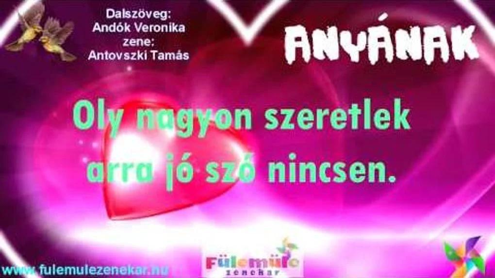 Tudom, te megértesz, ha nem is szól a szám. Szeretlek, köszönöm azt, hogy megszülettem, Minden évben tavasz végén, Kivirágzik az orgona, S melletted, általad jó emberré lettem.