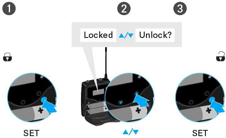 Az EK 100 G4 használata Gombzár funkció Az automatikus gombzár funkciót az Auto lock menüben állíthatja be (ld. Auto Lock (Gombzár) menüpont ).