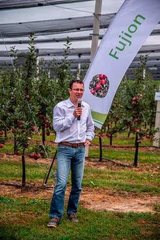 2. kép Dr. Dremák Péter alma azt igazolta, hogy jó regenerációra képes gyümölcs, hiszen van veszteség, de lokálisan elfogadható mennyiséget tudnak betakarítani a gazdák.