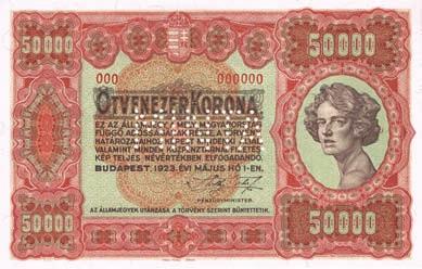 Wien angefertigt/ MINTA perforációval /Musterschein mit Perforation/ 000