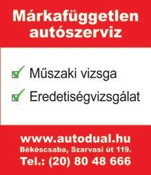 Autógáz tartályok cseréje, gázbiztonsági szemle. WAGNER ÉS TSA KFT. Békéscsaba, Berényi út 133. 06-30-304-6646 VW Touareg 3.0 V6 Triptonic R-line full extrás, kitûnõ állapotban eladó.