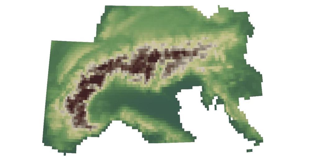 Részletesebb domborzat Rácsfelbontás: 0,11 1 0,44 (~2