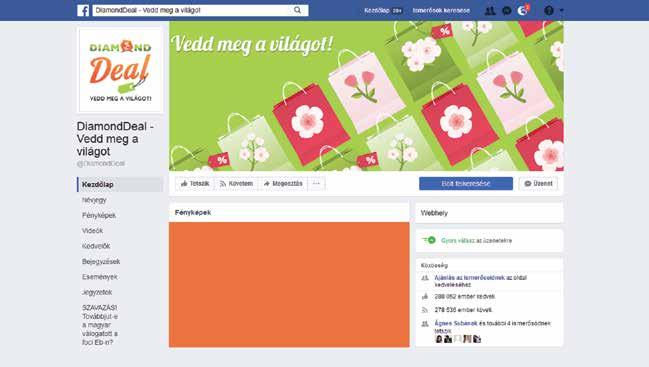 Egyéb megjelenési formák Facebook posztok és kampányok Lehetőség van közös Facebook kampányok indítására, Facebook oldalak, weboldalak népszerűsítésére!