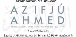 30 HAB (89 )(12) szeptember 22. kedd 16.50 A PÁSZTOR (91 )(16) 18.30 TELJES TITOKTARTÁS (108 )(12) CINEBOOK SOROZAT 20.15 NINCS PARANCS (71 )(12) szeptember 23 szerda 15.