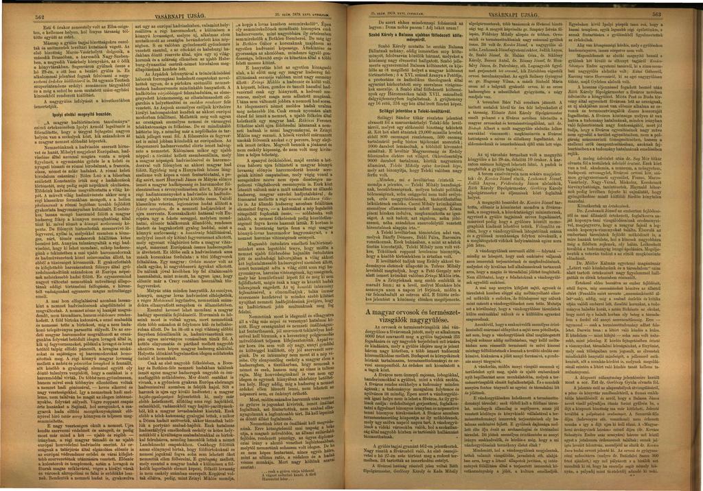 VSÁBNPI UJSG, 562 Esti 6 órkor zeneestély volt z Elb-szige ten, e kellemes helyen, hol fényes társság töl tötte együtt z estét.