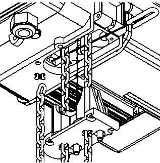 Kereszt alakú nyílás 15. ábra-a ábra 15. ábra-b ábra 15. ábra-c ábra 15. ábra-d ábra 15. ábra-e ábra 15. ábra-f ábra 15. ábra: A teherlánc befűzése két láncágas kivitelnél 3.1.8 A teherlánc cseréje A teherlánc cseréjekor a láncvezetőt és a láncleszorítót is mindig cserélni kell.