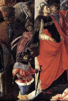 Botticelli: A bölcsek imádása (részlet).