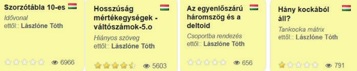 párkereső, csoportba rendezés, idővonal, egyszerű sorba rendezés, rövid válasz, kvíz, hiányos szöveg, keresztrejtvény, akasztófa,