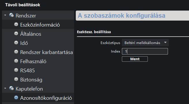 1.2. TÖBB BELTÉRI ÉS 1DB KÜLTÉRI EGYSÉG HÁZ ESETÉN Telepítési példánkban több beltéri egység van, amire az 1db kültéri egység egyszerre csöng be. Kültéri egység (ajtóállomás) IP cím: 10.0.4.