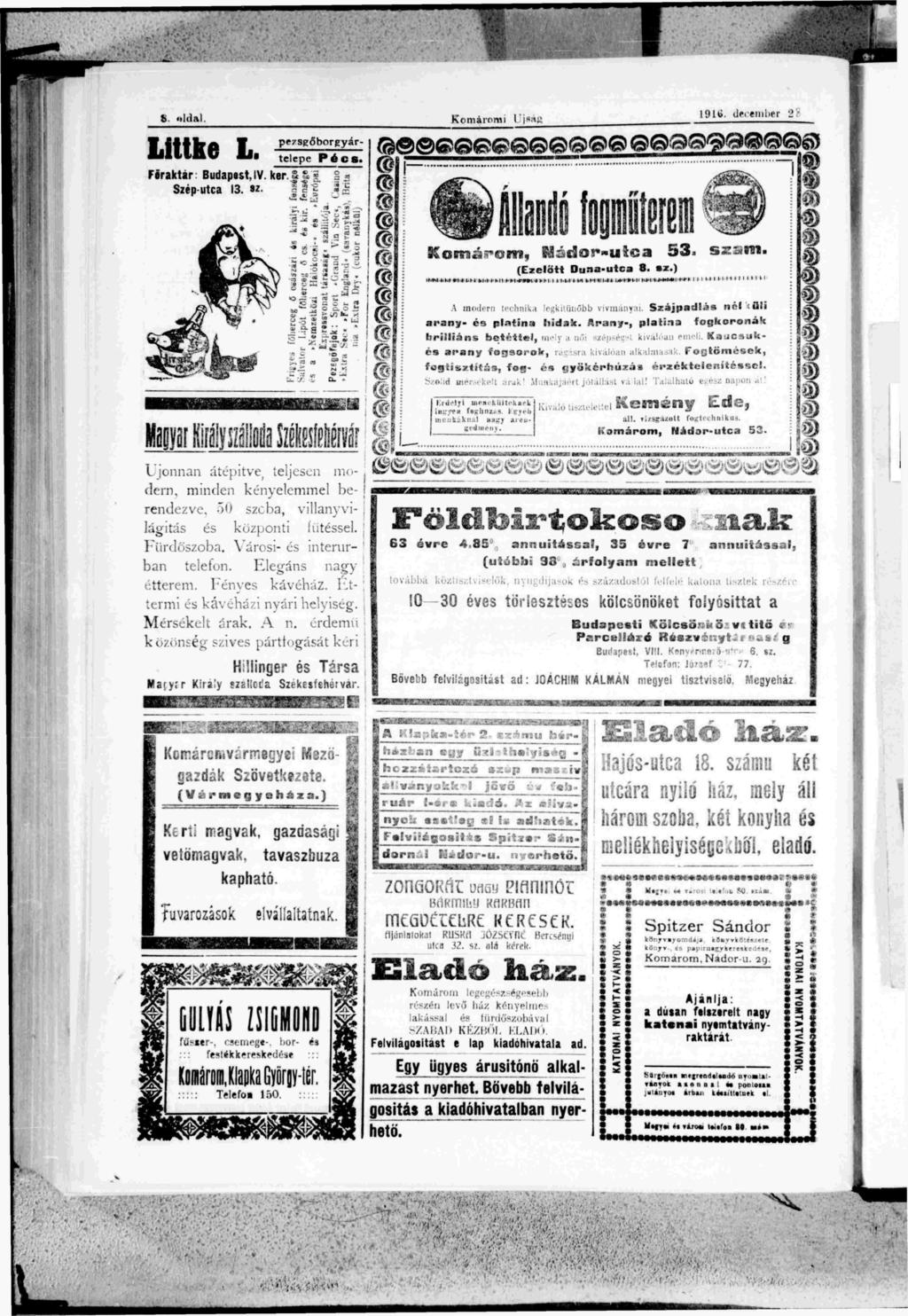 Lfttke L. Főraktár Budapest,IV Szép-utca 13. 3z. pezsgőborgyártelcpe Pécs. SSoBtaáí^ofti, Nádoi*»ufca 53- szám. (Ezelőtt Duna-utca 8.»z.) MM ^Mtr»(.Hbl»((-KII>»l4f»i'OM!