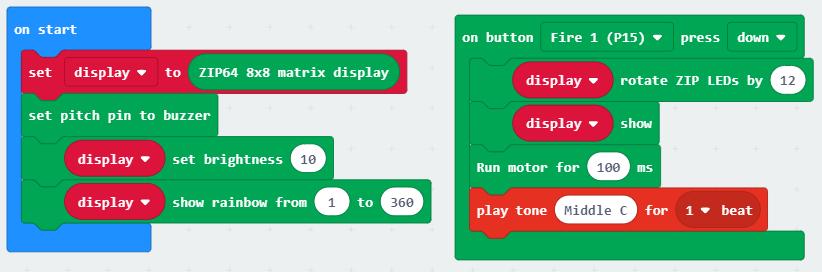 A projekt elérhetősége: https://makecode.microbit.org/_1feuph4d2ex9 5. Pontok eltolása A LED mátrixon megjelenő színeket akár el is tolhatjuk egy megadott értékkel.
