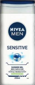 NIVEA MEN TUSFÜRDŐ 400 ml/db 1071, 88 849,- 749,- 1 l: