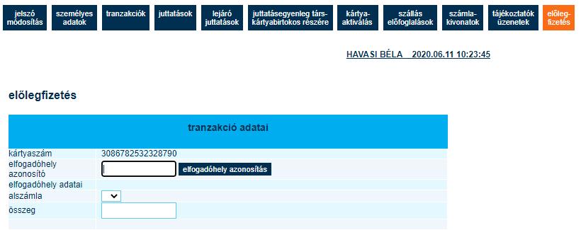 Ezután a kártyaszám és a felülethez tartozó jelszó segítségével lehet belépni a K&H SZÉP kártyarendszerbe!