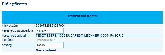 Sikertelen fizetés esetén, például nem áll rendelkezésére a fizetendő összeg, a rendszer jelzi ezt! Hogyan történik az elfogadóhely tájékoztatása?