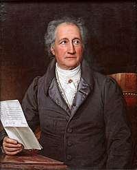 Johann Wolfgang von Goethe német író, költő, grafikus, művészetteoretikus, természettudós, jogász és politikus. A német irodalom egyik klasszikusa, a világirodalom egyik legnagyobb költője.