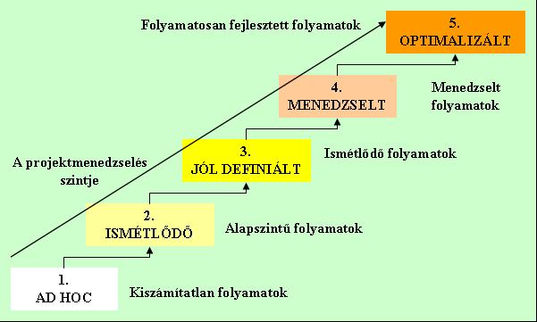 10. ábra: A képesség érésének folyamata Forrás: GRAY, C. G. LARSON, E. W. (2003)