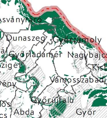 - Győrzámoly településrendezési eszközök módosítása Msz.: 19140- Ráközelítve látható, hogy a 4/B sz.