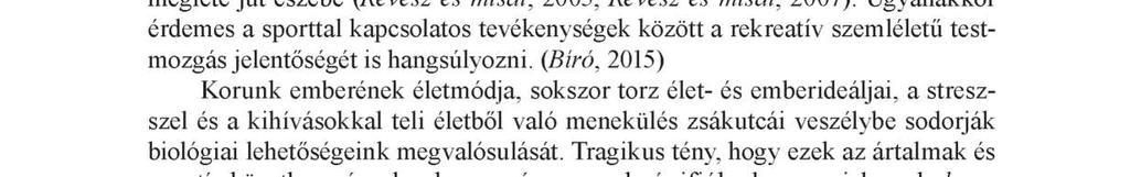 A szabadidős tevékenységek között megjelenő sporttevékenység erősen verseny- és teljesítménycentrikus (Géczi és mtsai, 2005).